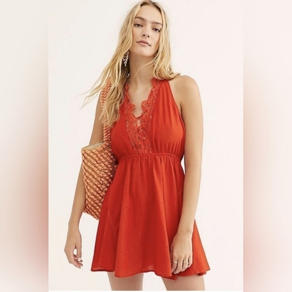 NWT Free People Intimately Sittin Pretty Slip Dress Size M - Picture 1 of 8